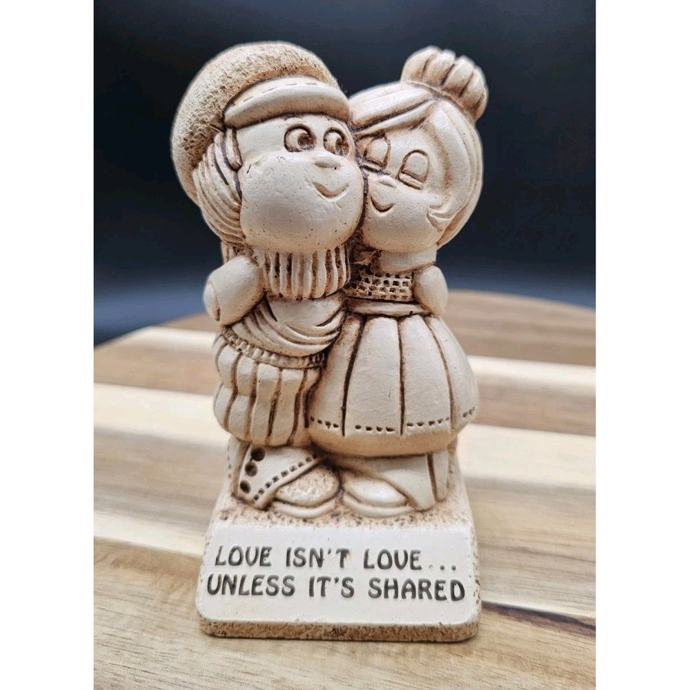 Vintage Paula Figurine 1973  "Love Isn't Love Unless It's Shared"‎